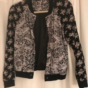 FREE PEOPLE DUAL PRINT BOMBER